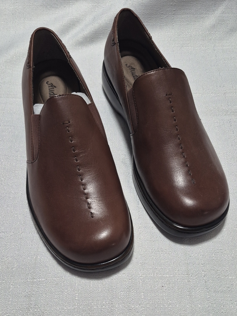 Auditions Melody Slip-On Business Casual Loafers Brown Womens Size 12W NWT